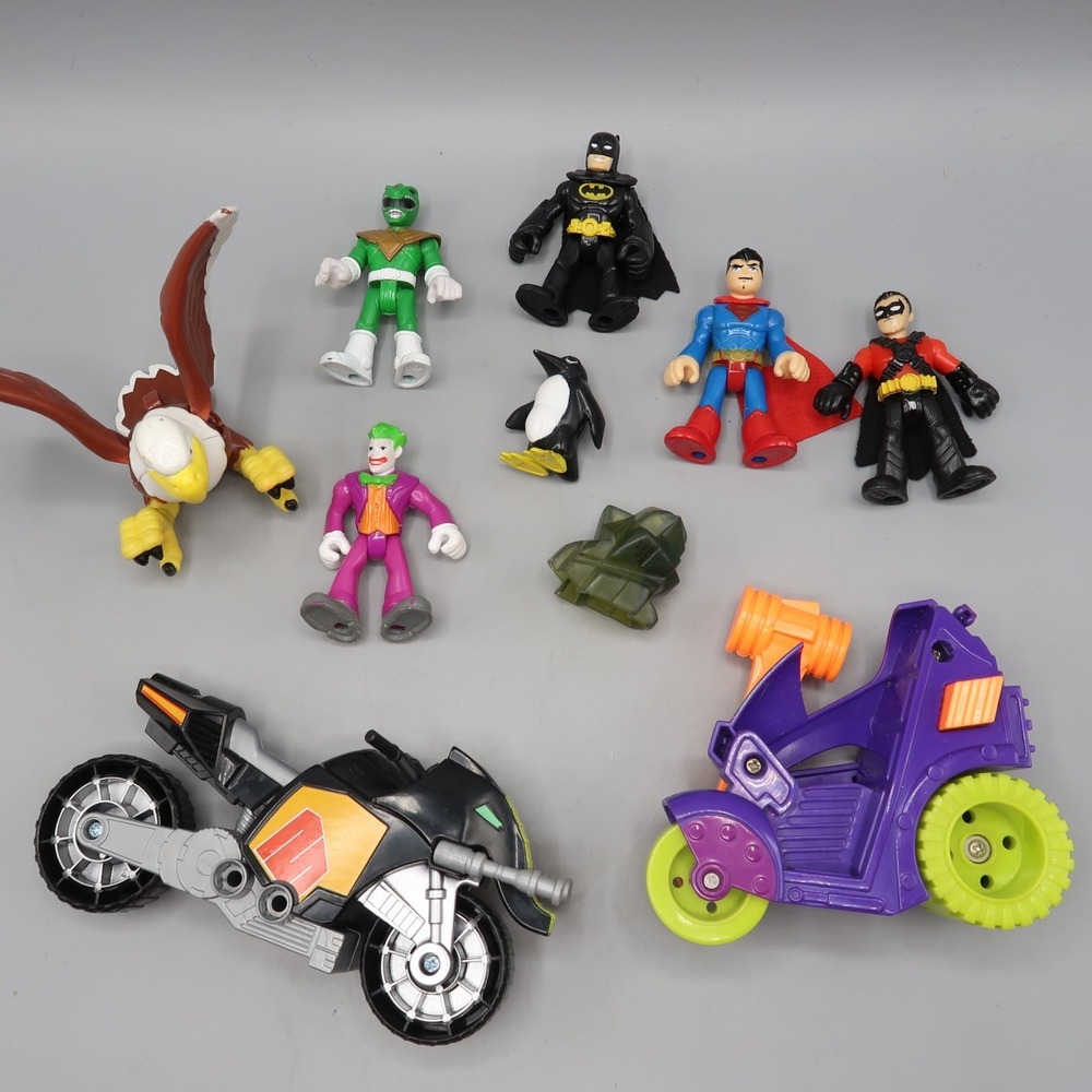 Imaginext Figures DC Comics Batman Joker Bald‎ Eagle Power Ranger Toy Lot